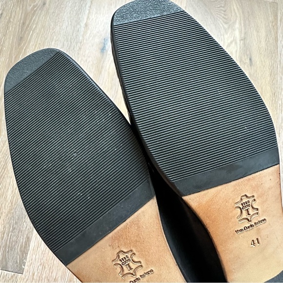 Super Varese Black Patent Leather Loafers Vero Cuoio Italiano Made In Italy - 41 - Picture 6 of 14